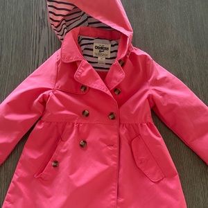 OshKosh B'Gosh girls Hooded Trench Coat 6x